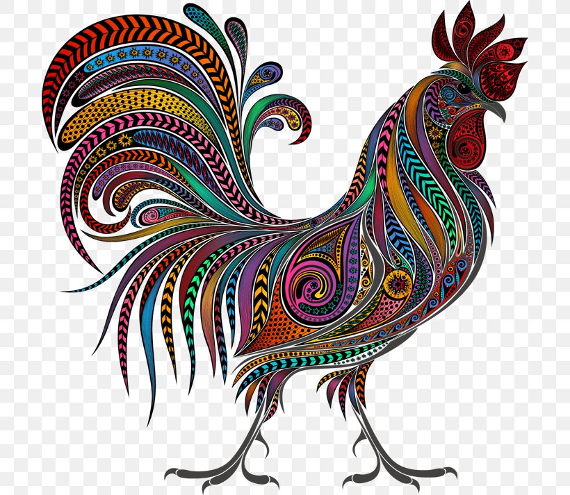 Rooster Chicken Clip Art, PNG, 700x713px, Rooster, Art, Bantam, Beak, Bird Download Free