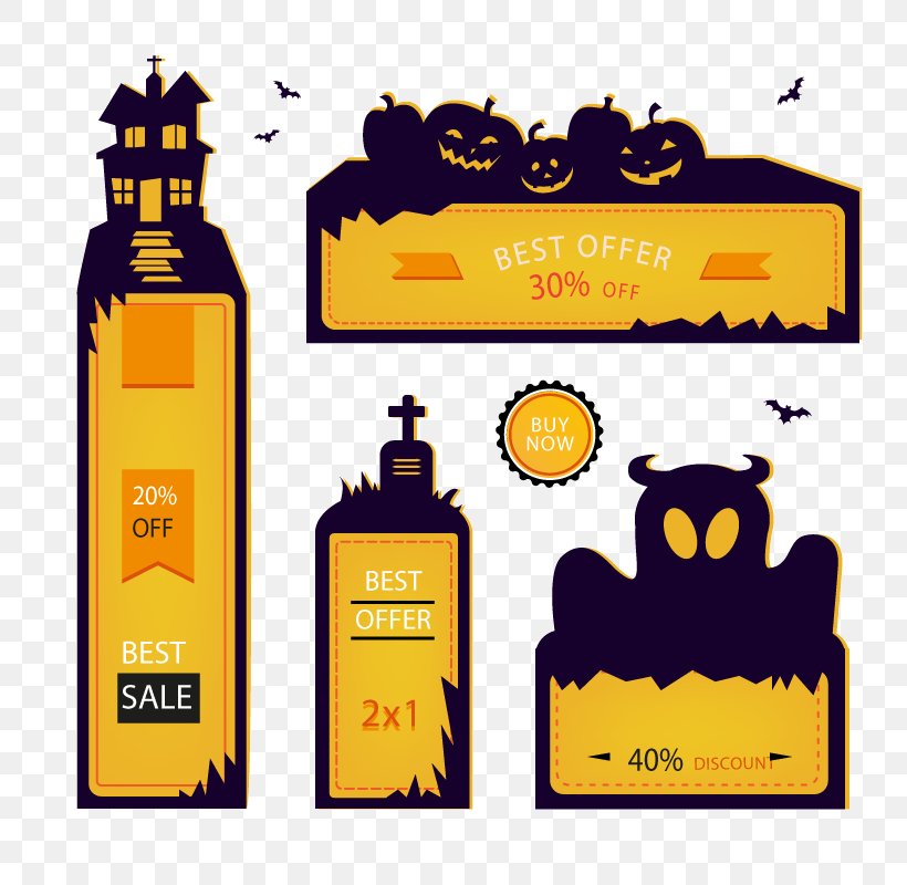 Halloween Banner Poster Advertising, PNG, 800x800px, Halloween, Advertising, Banner, Bottle, Brand Download Free