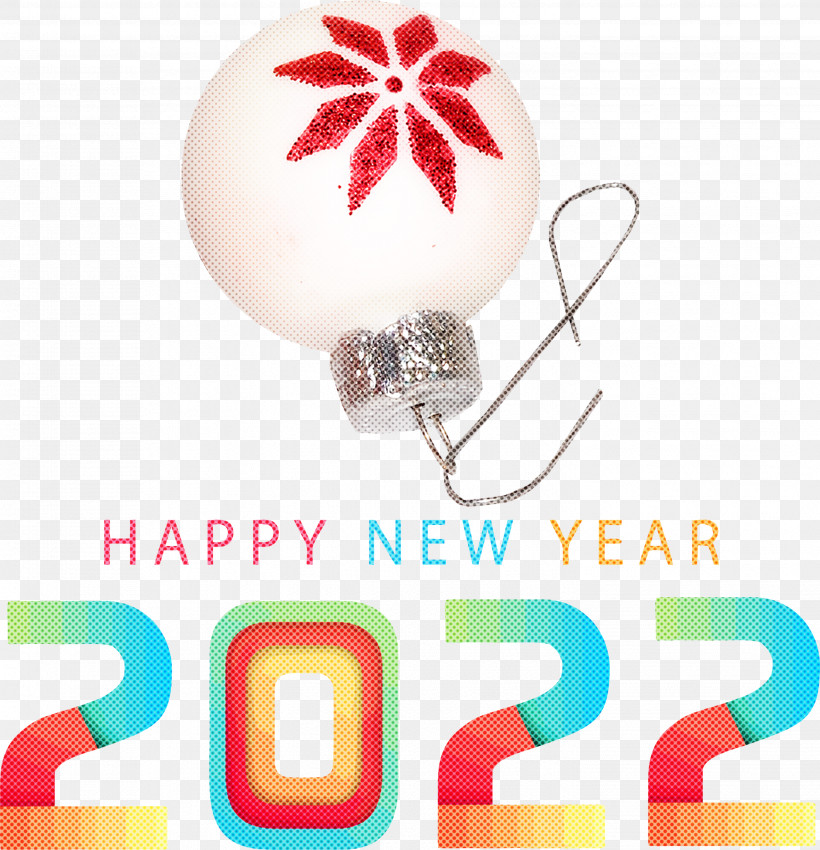Happy 2022 New Year 2022 New Year 2022, PNG, 2892x3000px, Christmas Ornament M, Bauble, Christmas Day, Human Body, Jewellery Download Free