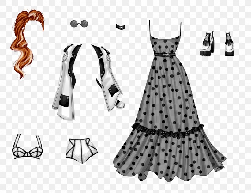 Polka Dot Dress Costume Design, PNG, 1099x845px, Polka Dot, Black, Clothing, Costume, Costume Design Download Free