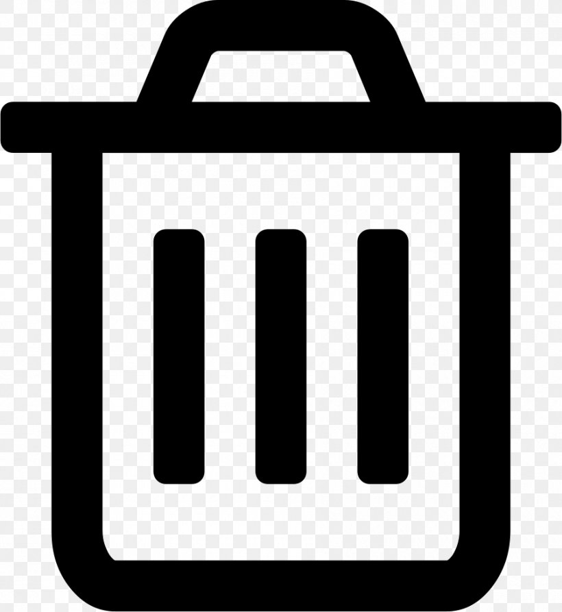 Rubbish Bins & Waste Paper Baskets Font Awesome Municipal Solid Waste Recycling Bin, PNG, 900x981px, Rubbish Bins Waste Paper Baskets, Area, Black, Black And White, Bottle Download Free