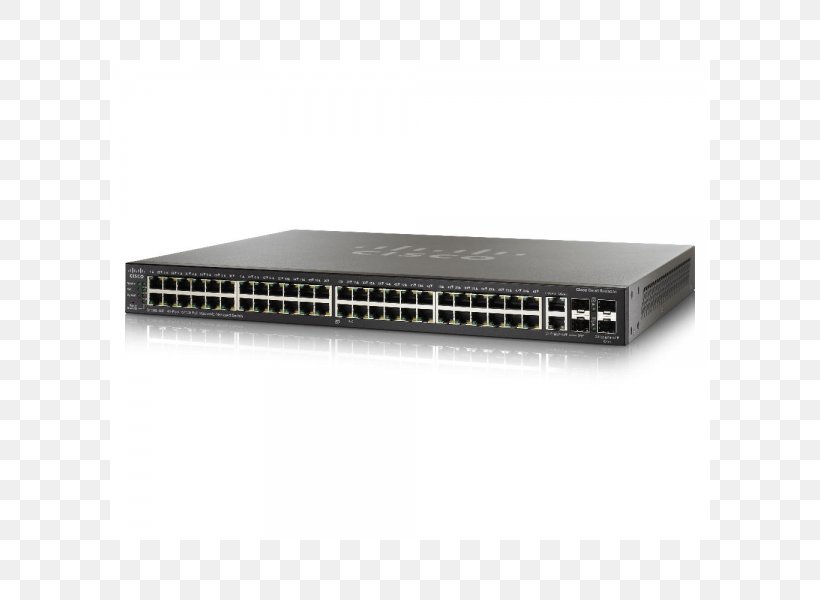 Stackable Switch Gigabit Ethernet Network Switch Cisco Systems Cisco SG500-52P, PNG, 600x600px, Stackable Switch, Cisco Catalyst, Cisco Systems, Computer Network, Electronic Component Download Free