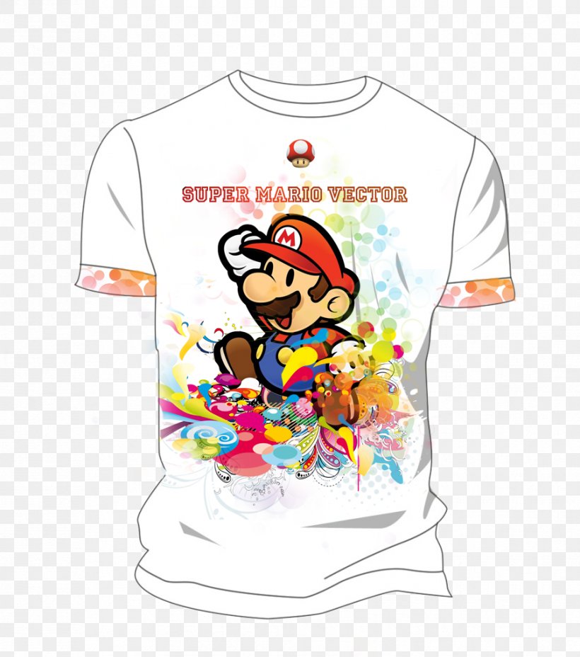 Super Paper Mario Wii T-shirt Mario Series, PNG, 903x1023px, Super Paper Mario, Baby Toddler Clothing, Brand, Cartoon, Clothing Download Free