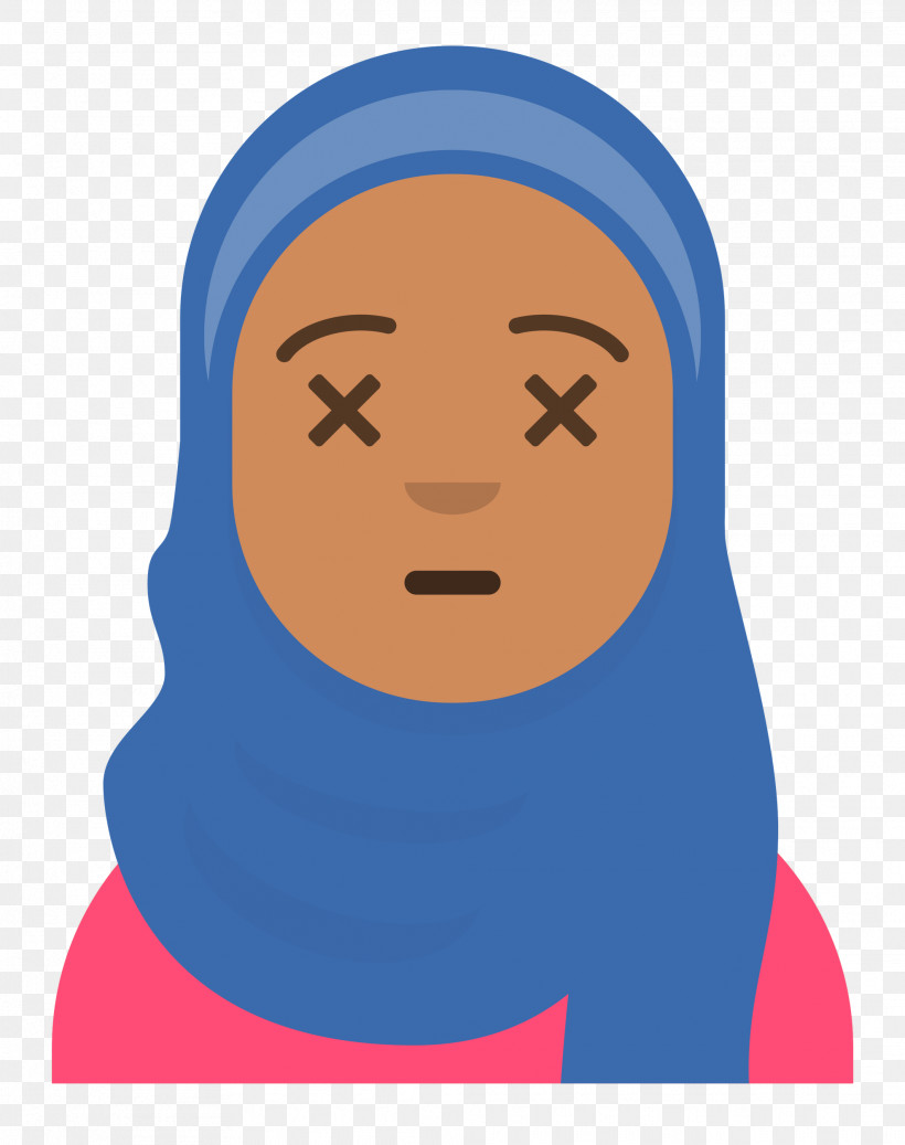 Hijab Avatar, PNG, 1976x2500px, Face, Cartoon, Conversation, Electric Blue M, Forehead Download Free