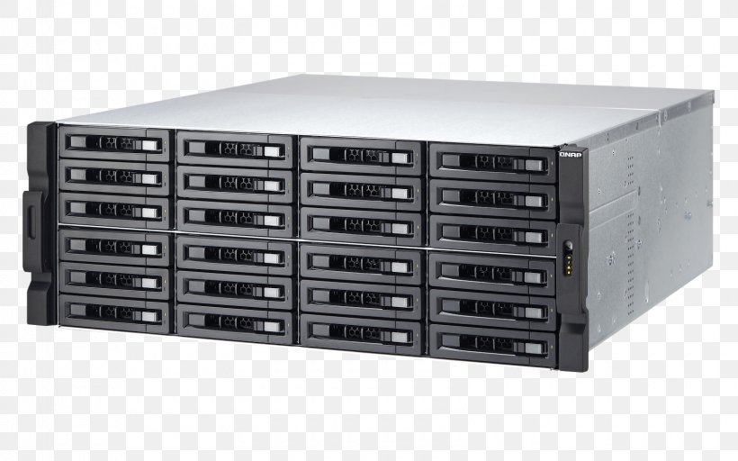 Network Storage Systems Serial Attached SCSI Data Storage Hard Drives QNAP Systems, Inc., PNG, 1600x1000px, 10 Gigabit Ethernet, Network Storage Systems, Computer Component, Computer Servers, Data Storage Download Free