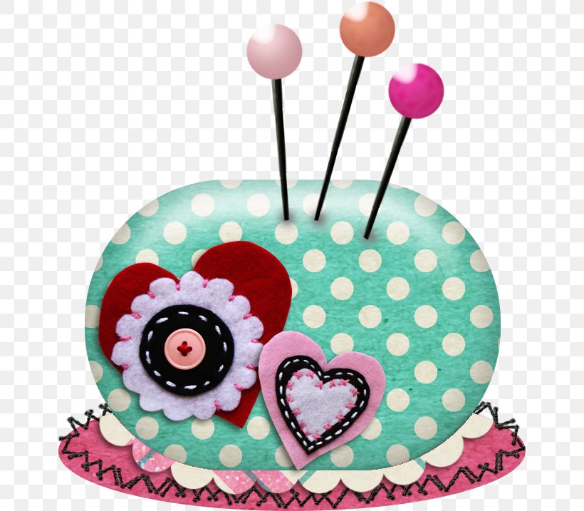 Sewing Pincushion Clip Art, PNG, 658x717px, Sewing, Birthday, Button, Cake, Cake Decorating Download Free
