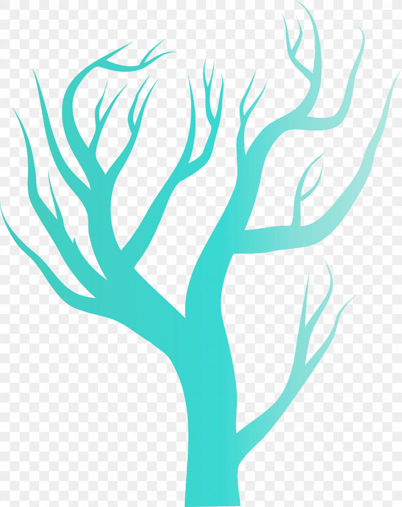 Turquoise Teal Aqua Branch Electric Blue, PNG, 2380x3000px, Watercolor, Aqua, Branch, Electric Blue, Paint Download Free