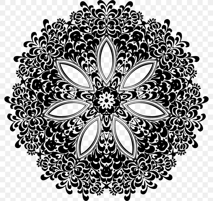 Black And White Clip Art, PNG, 788x772px, Black And White, Art, Decorative Arts, Drawing, Flora Download Free
