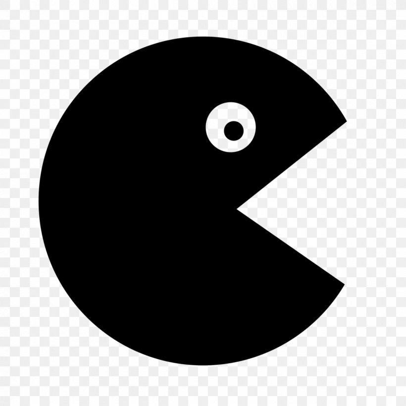 Pac-Man 2: The New Adventures Pac-Man Party Video Game, PNG, 1200x1200px, Pacman, Beak, Bird, Black, Black And White Download Free