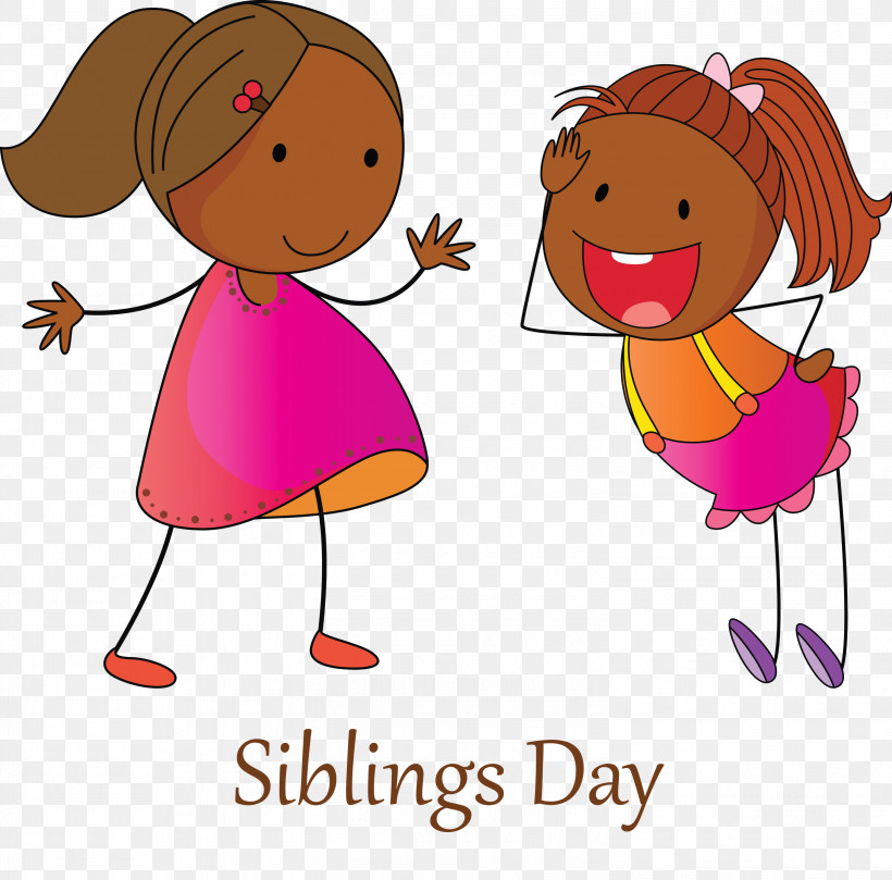 Happy Siblings Day, PNG, 3000x2961px, Happy Siblings Day, Cartoon, Cheek, Child, Smile Download Free