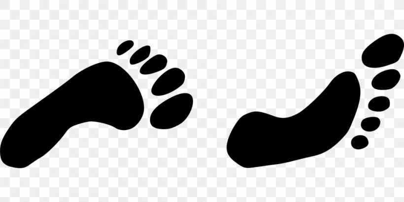 Footprint Clip Art, PNG, 960x480px, Footprint, Black, Black And White, Finger, Foot Download Free