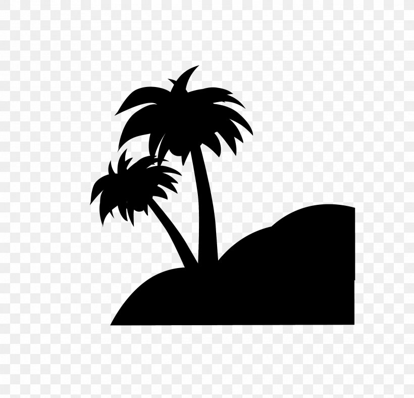 Palm Trees Clip Art Desktop Wallpaper Silhouette Computer, PNG, 2483x2384px, Palm Trees, Arecales, Blackandwhite, Computer, Leaf Download Free