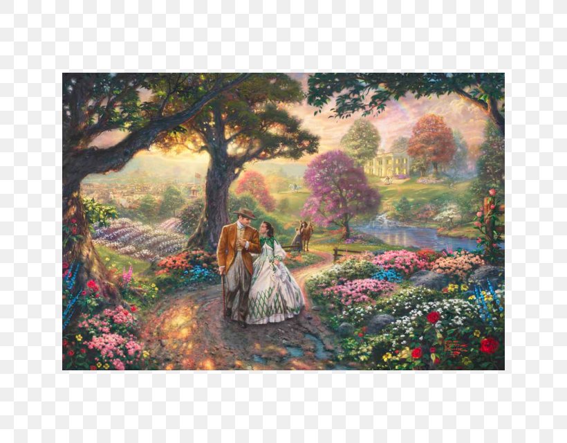 Scarlett O'Hara Rhett Butler Canvas Print Painting, PNG, 640x640px, Rhett Butler, Acrylic Paint, Art, Art Museum, Artwork Download Free