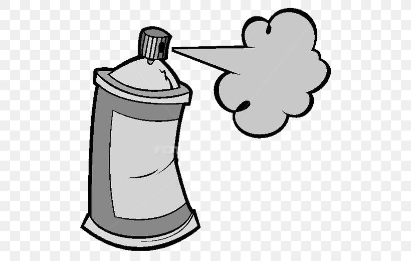 Aerosol Spray Spray Painting Clip Art, PNG, 500x520px, Aerosol Spray, Aerosol Paint, Area, Artwork, Black And White Download Free