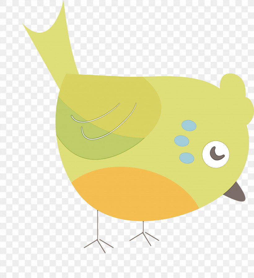Beak Chicken Birds Water Bird Yellow, PNG, 2738x3000px, Cartoon Bird, Beak, Birds, Chicken, Cute Bird Download Free