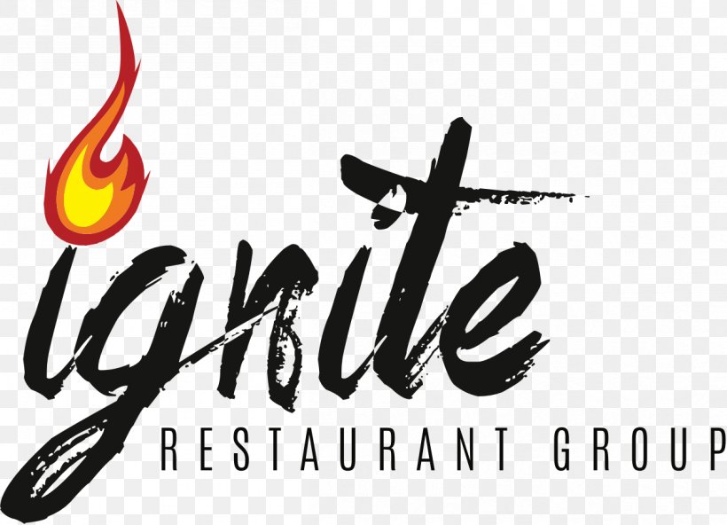 Logo Ignite Restaurant Group, Inc. Kitchener Illustration Product Design, PNG, 1205x870px, Logo, Brand, Calligraphy, Kitchener, Restaurant Download Free
