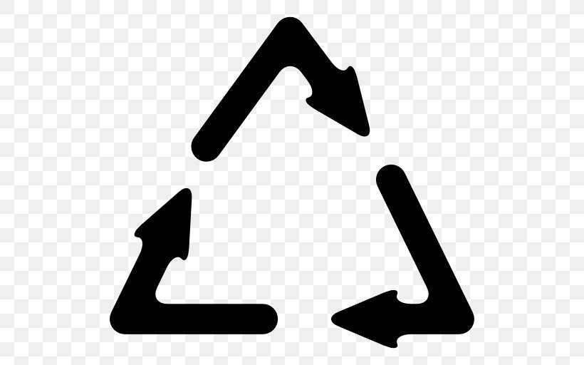 Recycling Symbol Arrow Clip Art, PNG, 512x512px, Recycling Symbol, Black, Black And White, Logo, Monochrome Download Free
