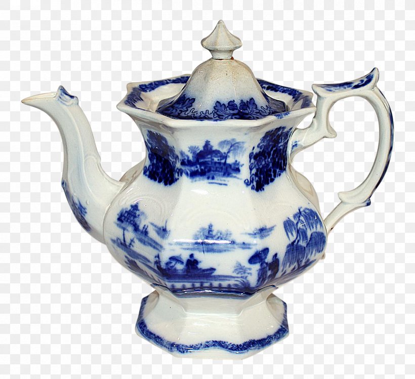 Flow Blue Teapot Tableware Kettle, PNG, 1262x1154px, Flow Blue, Blue, Blue And White Porcelain, Blue And White Pottery, Ceramic Download Free