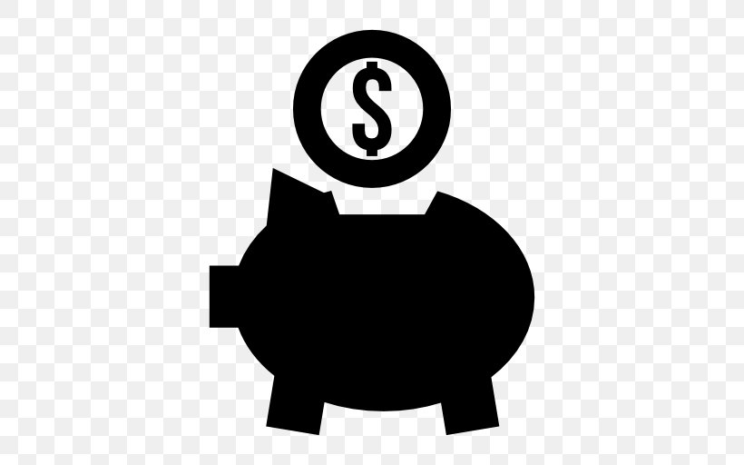 Piggy Bank Saving, PNG, 512x512px, Piggy Bank, Bank, Bank Account, Black, Black And White Download Free