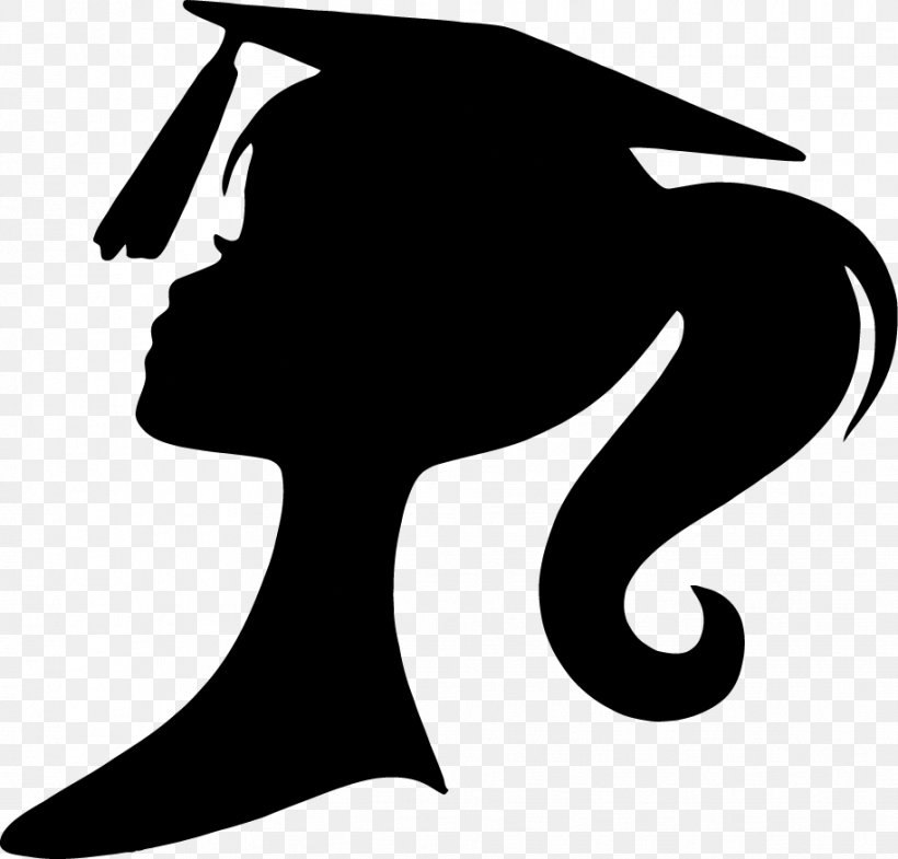 Silhouette Graduation Ceremony Square Academic Cap Party, PNG, 914x876px, Watercolor, Cartoon, Flower, Frame, Heart Download Free