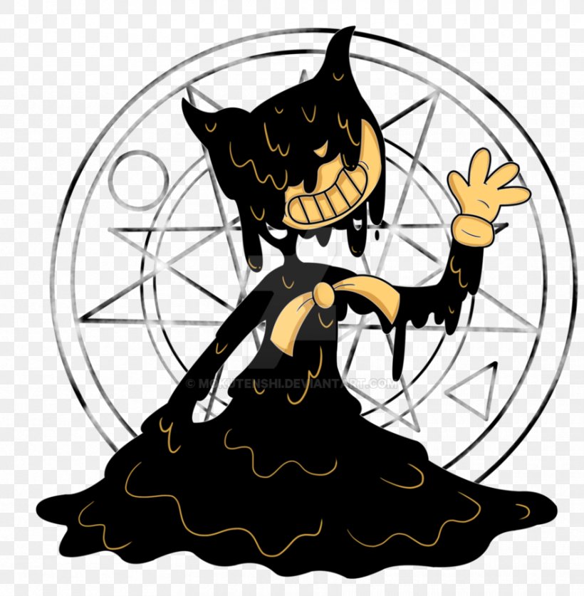 Bendy And The Ink Machine Demon Drawing Devil, PNG, 884x903px, 2017, Bendy And The Ink Machine, Black, Carnivoran, Cat Download Free