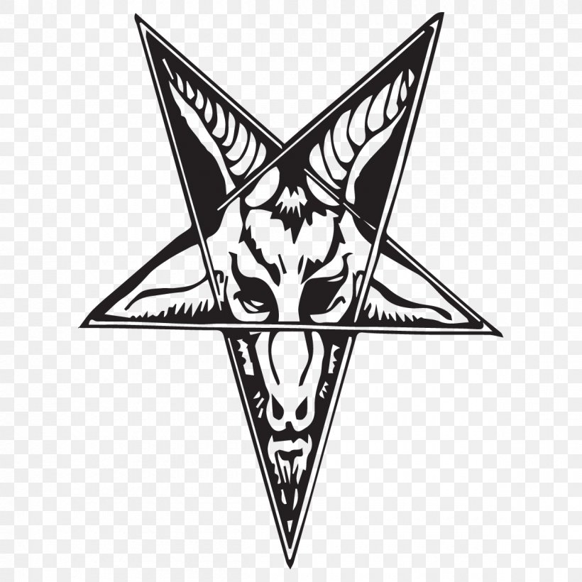 Church Of Satan Goat Baphomet Satanism Pentagram, PNG, 1200x1200px, Church Of Satan, Anton Lavey, Baphomet, Black, Black And White Download Free