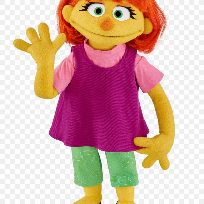 Julia Elmo Abby Cadabby Sesame Place Mr. Hooper, PNG, 1000x1000px, Julia, Abby Cadabby, Autism, Autistic Spectrum Disorders, Baby Toys Download Free