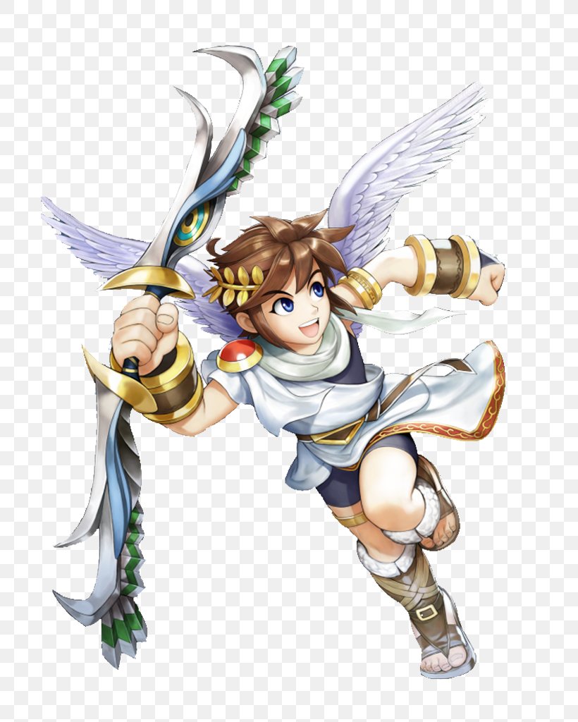 Kid Icarus: Uprising Super Smash Bros. For Nintendo 3DS And Wii U Kid Icarus: Of Myths And Monsters Pit, PNG, 768x1024px, Watercolor, Cartoon, Flower, Frame, Heart Download Free