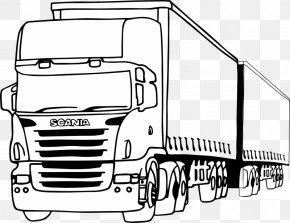 Pickup Truck - Scania AB Pickup Truck Car Coloring Book PNG
