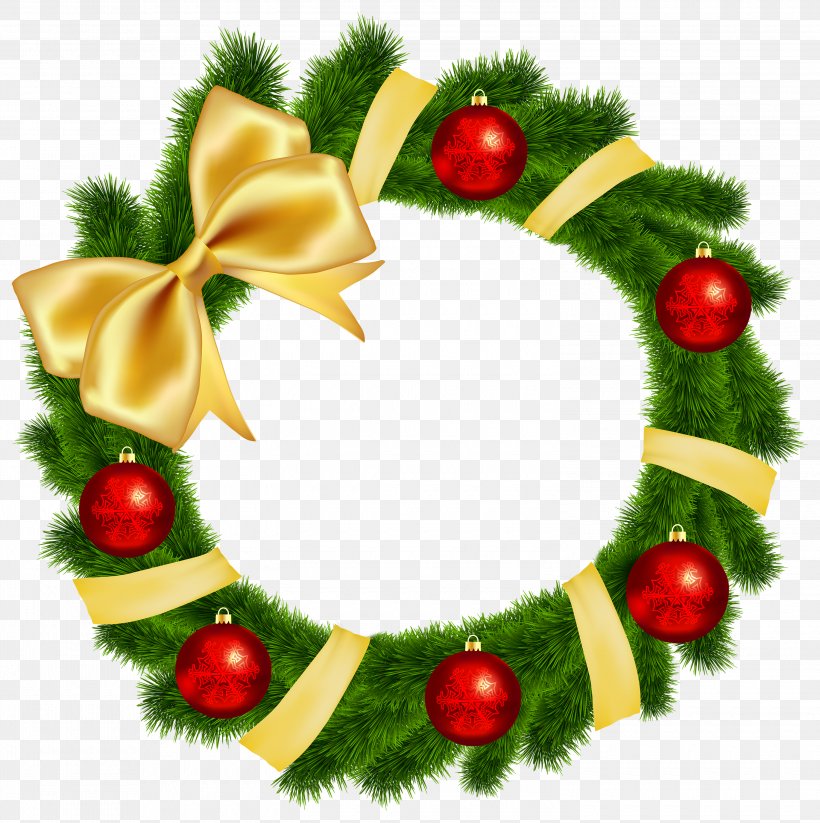 Christmas Wreath Free Content Clip Art, PNG, 3000x3014px, Christmas, Christmas Decoration, Christmas Ornament, Conifer, Decor Download Free