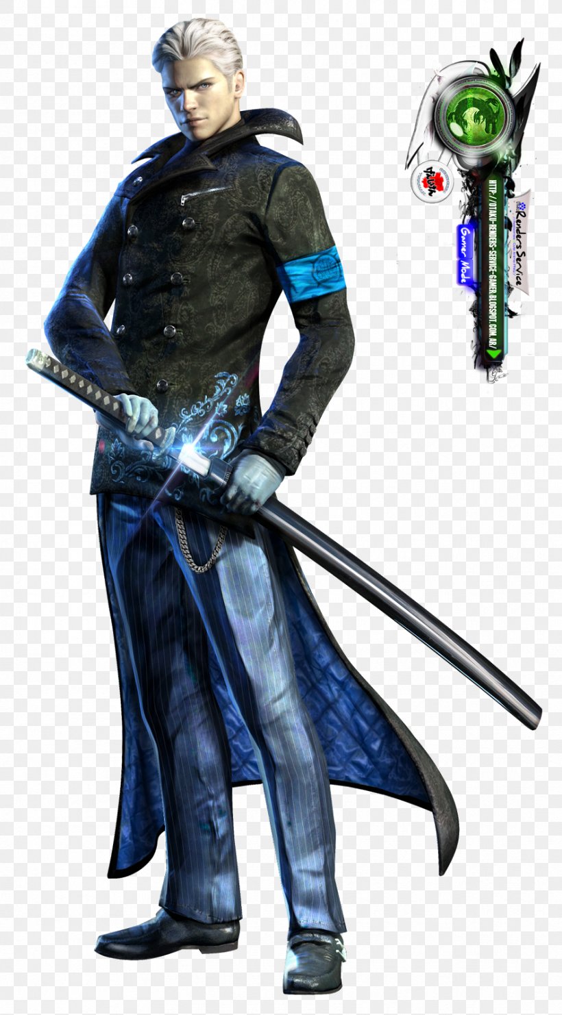 DmC: Devil May Cry Devil May Cry 3: Dante's Awakening Devil May Cry 4 Devil May Cry: HD Collection, PNG, 885x1600px, Dmc Devil May Cry, Action Figure, Armour, Cold Weapon, Costume Download Free