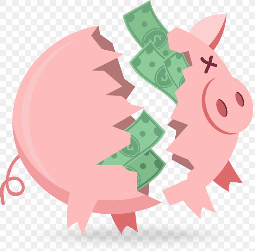 Domestic Pig Piggy Bank Euclidean Vector, PNG, 1009x995px, Domestic Pig, Bank, Finance, Livestock, Mammal Download Free