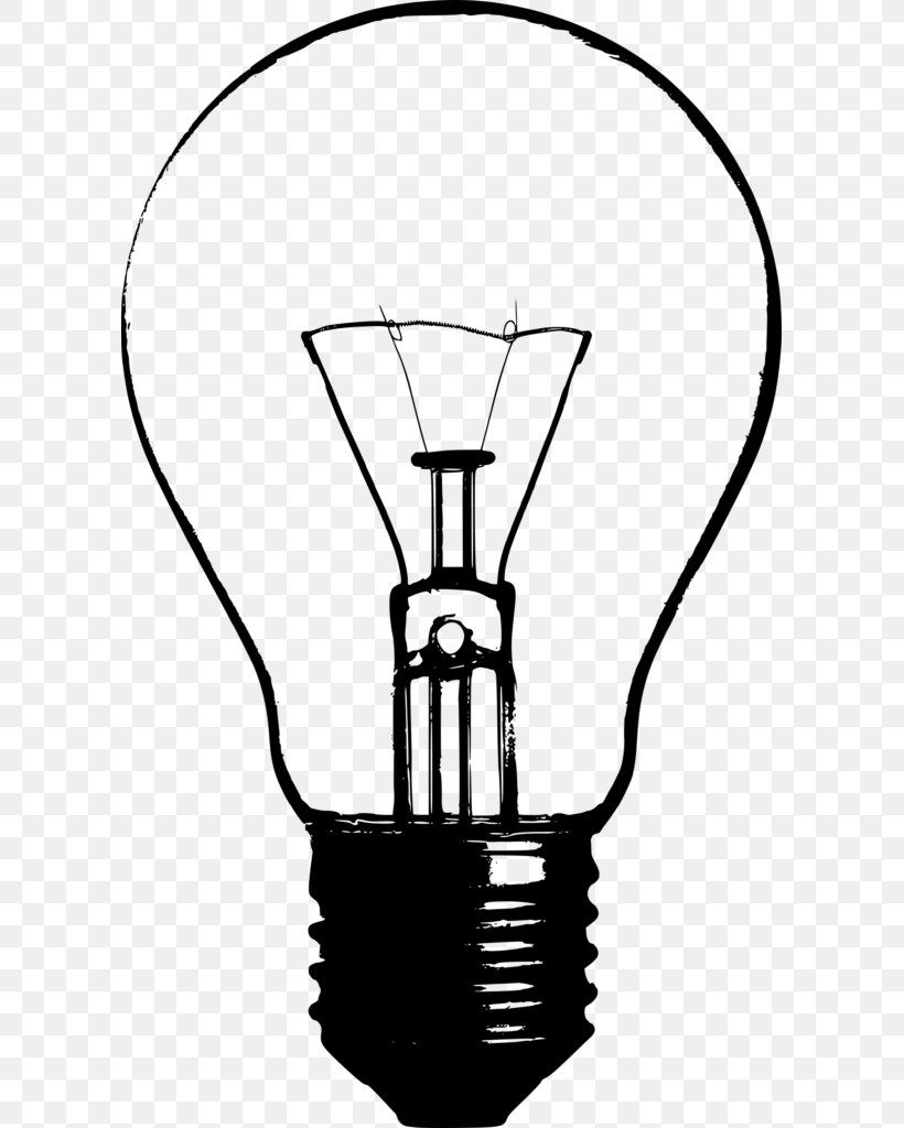 Incandescent Light Bulb Lamp Silhouette Clip Art, PNG, 599x1024px, Light, Black And White, Blacklight, Drawing, Electricity Download Free