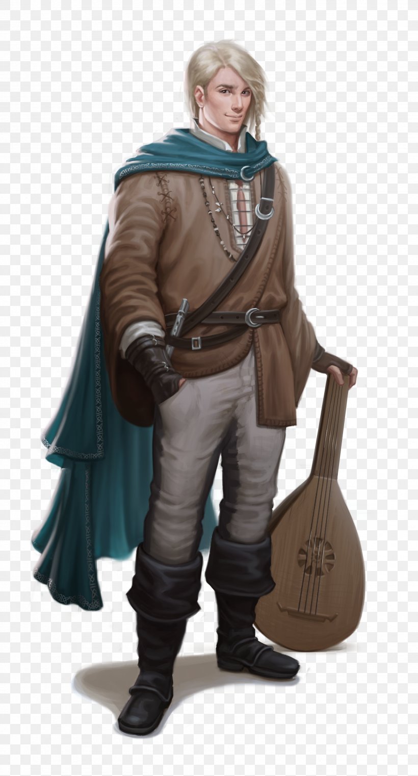 Dungeons & Dragons Pathfinder Roleplaying Game Bard Human Half-elf, PNG, 2713x5036px, Dungeons Dragons, Assassin, Bard, Character, Costume Download Free