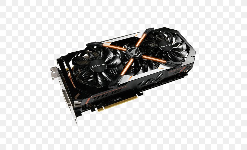 Graphics Cards & Video Adapters NVIDIA GeForce GTX 1070 Gigabyte Technology NVIDIA GeForce GTX 1080 Ti, PNG, 500x500px, Graphics Cards Video Adapters, Aorus, Computer, Computer Component, Computer Cooling Download Free