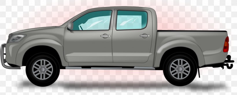 Pickup Truck Toyota Hilux Car Thames Trader Clip Art, PNG, 2387x959px, Pickup Truck, Automotive Design, Automotive Exterior, Automotive Tire, Automotive Wheel System Download Free