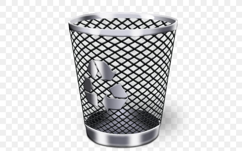 Recycling Bin Trash Waste Container Icon, PNG, 512x512px, Waste, Black And White, Data Recovery, Glass, Material Download Free