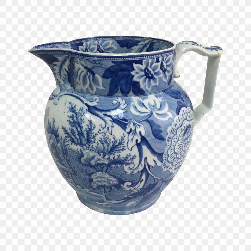 Transferware Jug Ceramic Pottery Tableware, PNG, 2888x2889px, Transferware, Blue And White Porcelain, Blue And White Pottery, Ceramic, Cup Download Free