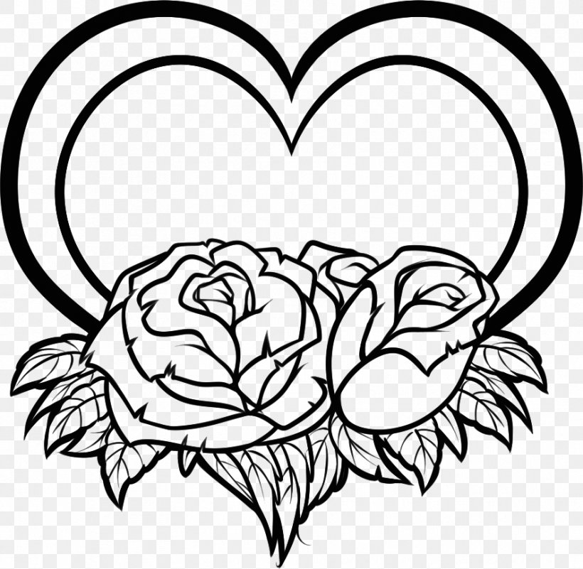 Coloring Book Valentine's Day Adult Child Page, PNG, 888x868px, Watercolor, Cartoon, Flower, Frame, Heart Download Free