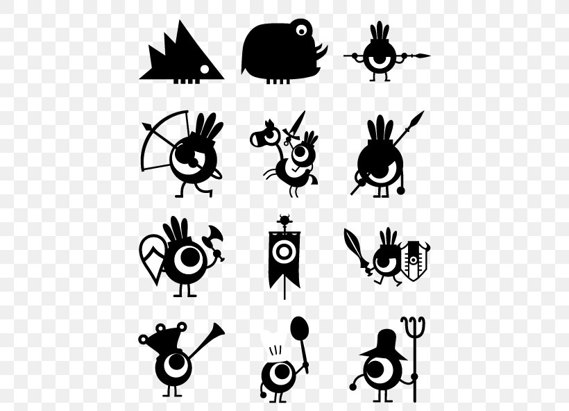 Patapon Silhouette Cartoon Animal Clip Art, PNG, 444x592px, Patapon, Animal, Artwork, Black And White, Cartoon Download Free