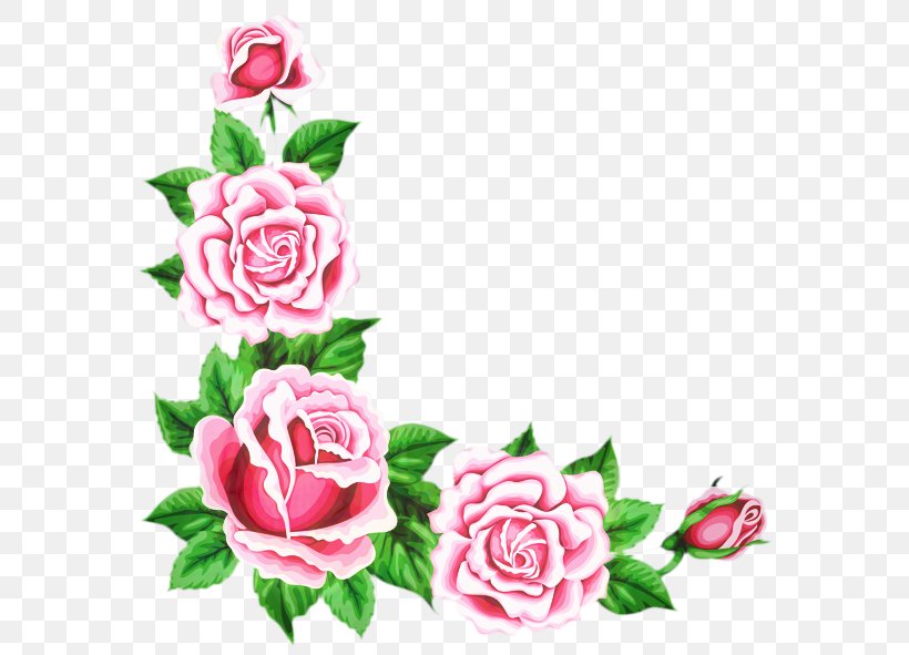 Pink Rose Border, PNG, 600x591px, Rose, Blue, Cut Flowers, Decorative Borders, Floral Design Download Free