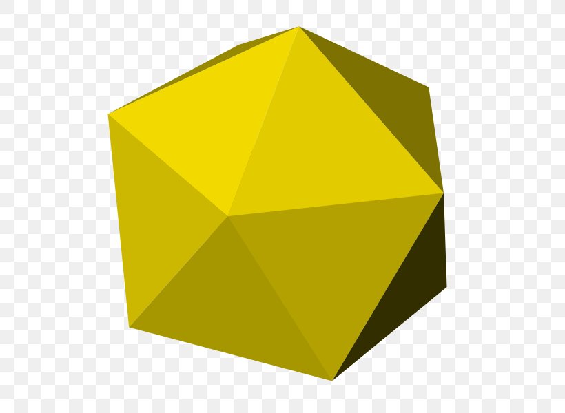 Polyhedron Triangle Icosahedron Platonic Solid Nonagon, PNG, 600x600px, Polyhedron, Archimedean Solid, Brand, Capsid, Equilateral Triangle Download Free
