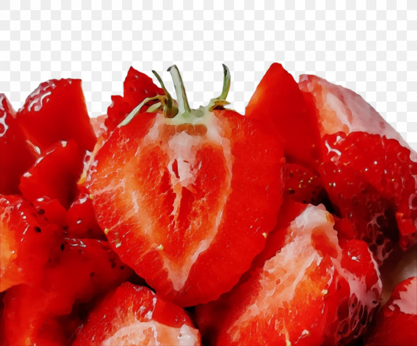 Strawberry, PNG, 1200x997px, Watercolor, Berry, Fruit, Garnish, Genus Download Free