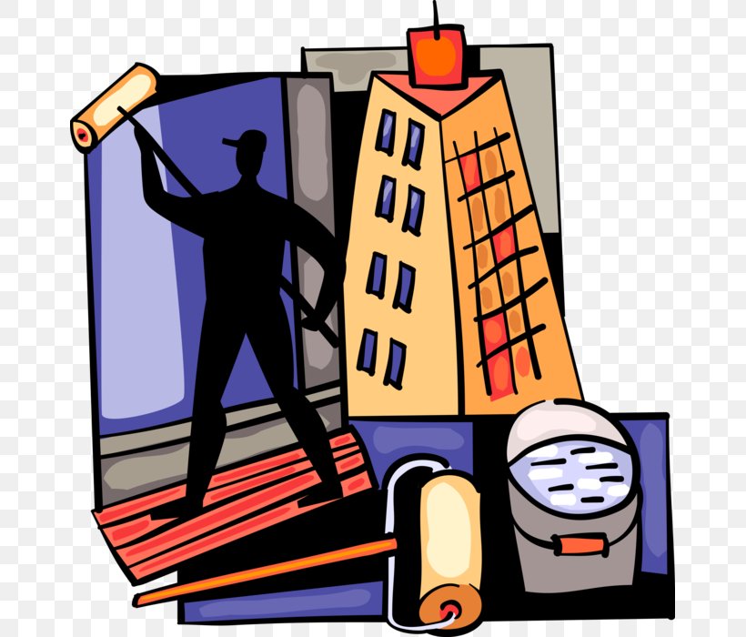 Clip Art Vector Graphics Renovation Illustration, PNG, 665x700px, Renovation, Building, Cartoon, House, House Painter And Decorator Download Free