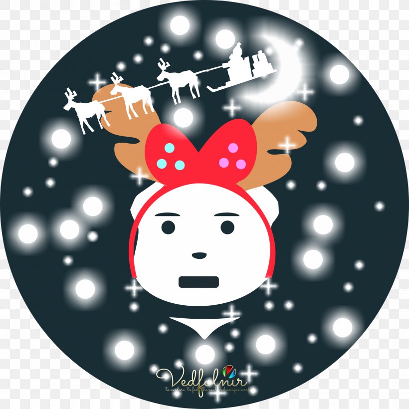 Reindeer Christmas Ornament Character Fiction, PNG, 1980x1980px, Reindeer, Animated Cartoon, Character, Christmas, Christmas Decoration Download Free