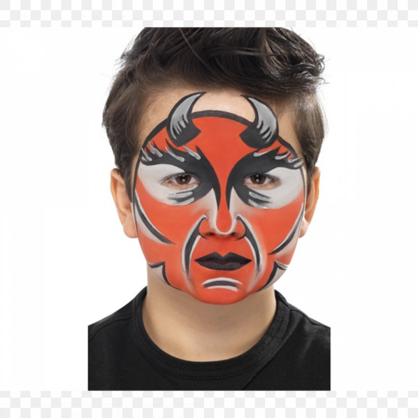 Devil Cosmetics Make-up Body Painting, PNG, 1000x1000px, Devil, Body Painting, Brush, Cheek, Chin Download Free