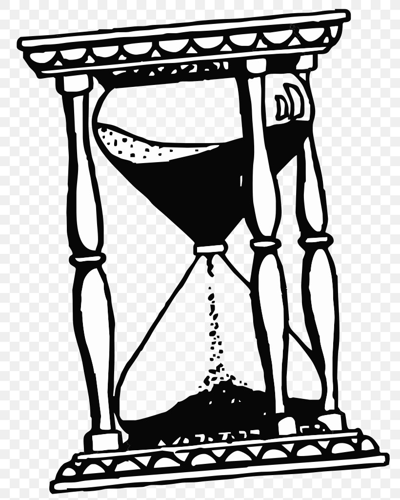 Hourglass Drawing Clip Art, PNG, 790x1024px, Hourglass, Area, Art, Black And White, Drawing Download Free