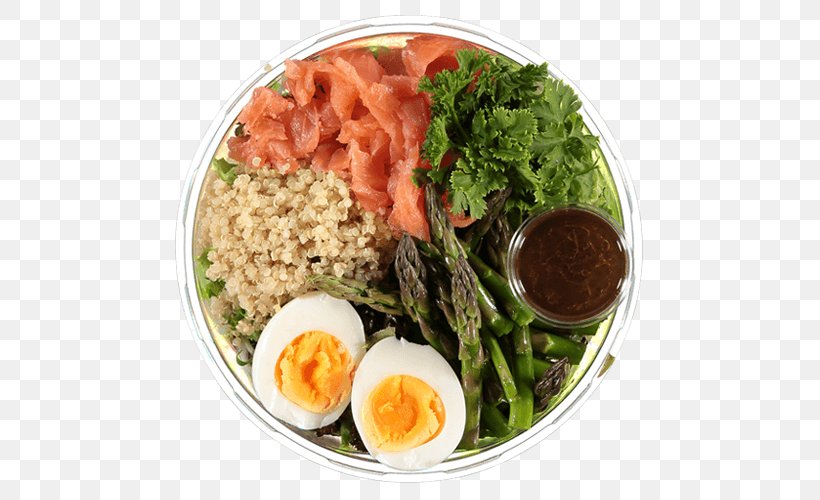 Vinaigrette Full Breakfast Smoked Salmon Vegetarian Cuisine Salad, PNG, 500x500px, Vinaigrette, Asian Food, Beetroot, Boiled Egg, Bowl Download Free