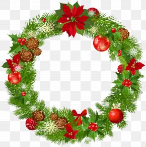 Christmas Decoration Garland Clip Art, PNG, 2363x625px, Christmas ...