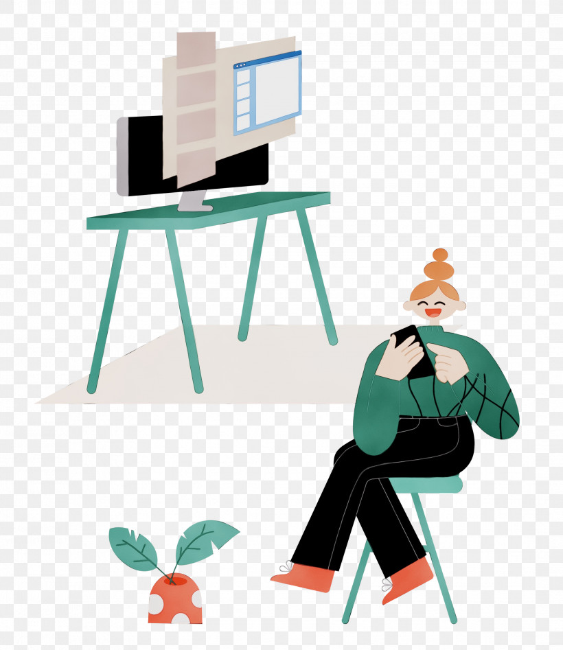 Desk Furniture Cartoon Communication Line, PNG, 2164x2500px, Alone Time, Behavior, Cartoon, Communication, Desk Download Free
